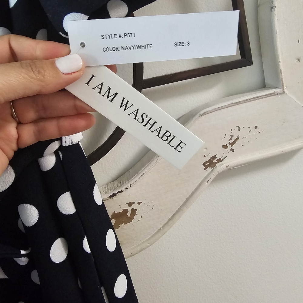 NWT Shelby & Palmer Retro Polka Dot Dress Size 8. - Picture 4 of 8